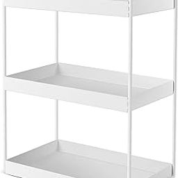 appeasy Multi-Purpose Storage Shelf Rack Modern Design, Premium Iron Build, 3-Layer Freestanding Organizer for Kitchen, Bathroom, Office - Durable, Rust-Proof(Size:- 17x31x43 Cm)-picture-19