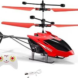 VRIKRIONVRIKRION Toy Flying Helicopterr,Remote Control Helicopterr for 6 + Years Boys Indoor and Outdoor Helicopter, Palm Sensing Helicopter with led Lights (Pack of 1) (red)-image-85