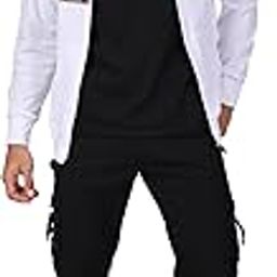Designer White Prince Collar Men Casual Jacket (White-L)-picture-44