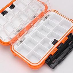 Calandis Fishing Lure Bait Storage Tackle Box Hard Case with Detachable Grids M-image-28