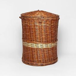 Habere India-All the Cultures Fabricating India Wicker Basket For Baby Clothes Storage | Clothes basket | Wicker Laundry Clothes Basket (Medium, Beige)-picture-23