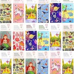 SNAPTRON DIY Return Gifts for Kids Birthday - 18Pcs Return Gift Pocket Painting Books for Birthday/Best Goody Bags for Party/Return Gifts for Kids Bulk Items/Goodies Bag (Water book 18 pcs)-image-54