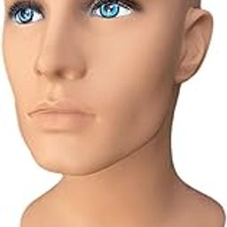 bnf® Male Mannequin Head Sturdy PVC Wig Holder for Jewelry Display Wig Hairpieces Health & Beauty |Salon & Spa Equipment |Hair & Makeup Mannequins-image-36