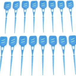 PopEye Adult 16 Pieces Silicone Interdental Manual Brush, Toothpick Tooth Flossing Oral Hygiene Brush, Tooth Cleaning Tool, For Women Men Blue-image-13