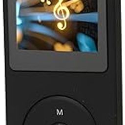 MP3 Player MP4 Player, 1.8 Inch TFT HD Music Player with 8GB Memory Capacity, USB Port, for Exercising, Running (Black)-1