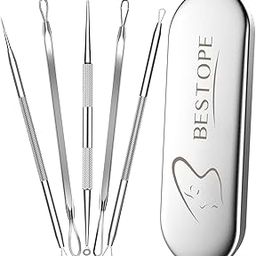 TAYTHI Bestope Blackhead Remover Pimple Acne Extractor Tool With Metal Case (Silver)-20
