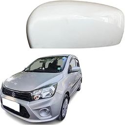 Car Styling -Left Passenger Side view Mirror Cover/Cap (without/No Indicator Cut) compatible with Maruti Celerio 2013-2020 year Model- Unpainted-0