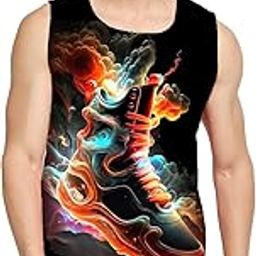 Stardust Shoe Printed Sleeeveless Sando Tank top Gym & Street wear for Men-image-69
