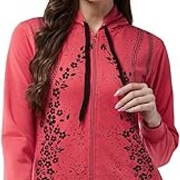 Women's Winter Fleece Printed Jacket - Warm and Stylish-image-24