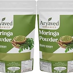 Aryaved Organics Moringa Powder | 50g | 100% Pure & Natural Superfood Packed with Antioxidants, Vitamins & Minerals to Boost Immunity, Energy, and Overall Wellness (Pack of 2)-image-44