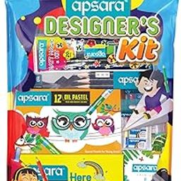 Apsara Wood Designer's Kit|Non-Toxic & Child safe|Attractively Packaged|Ideal & Birthday Gift Pack|Drawing Kit for Artists|Kids Gifting Set|Complete Art Set|Fun Children's Gift|Pack of 1, Blue-picture-15