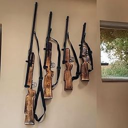 Abexel Wooden Wall Hanging Decorative Gun – Rustic Home Decor Set of 4 (23,28,33,48 Inch)-15