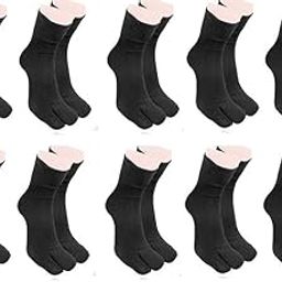 Women's Ankle Length with Thumb Cotton Socks, Combo pack free size black and beige color-image-52