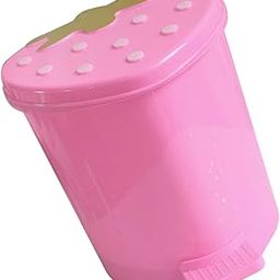 FONDOTIN Strawberry Trash Can Cute Car Trash Can Desktop Trash Can Mini Trash Cans Cute Room Decor Mini Garbage Can Mini Waste Paper Basket Cutecore Pink Plastic Cartoon Small Carton Office-30