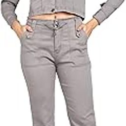 Women's Denim Jacket and Joggers Coord Set-image-32