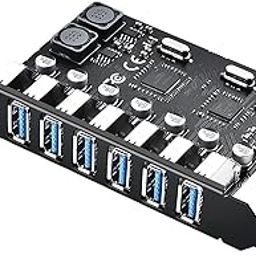 Tobo PCIE USB 3.0 Card 7 Ports PCI Expree to USB Expansion Card Super Speed 5Gbps PCI-e USB3 Hub Controller Adapter for Windows 11/10/8/7/XP/Vista (TD-1031PC)-13
