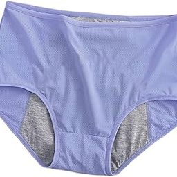 Women's & Girls' Cotton 3 Layer Leak-Proof Protective Underwear, Menstrual Period/Heavy Flow/Urinary Incontinence Postpartum Panties Brief, Multicolor.-image-98