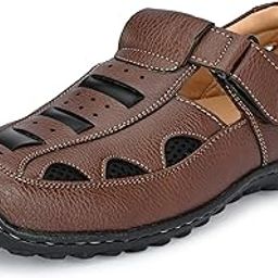 Mens 3678 Sandals Casual Fisherman Adjustable Sporty Summer Closed Comfortable Toe Sandals with Premium PU Padding-image-8