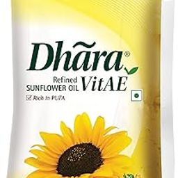 Dhara VitAE Refined Sunflower Oil, 1 L Pouch-14