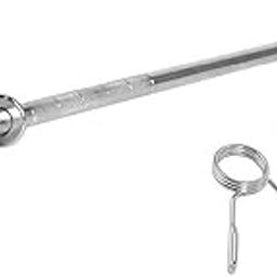 Korbax Weight Lifting Rod, 19MM Gym Rod, Chrome Plated Steel Gym Rod, Rods Combo With 4 Feet Straight Rod & 1 Pair Steel Dumbbell Rods (4Ft, 19MM)-13