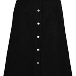 Z Black Plain A-Line Maxi Denim Skirt-image-47
