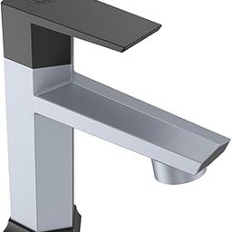 RN Pillar Tap for Washbasin - Modern and Durable Wash Basin Tap for Bathroom & Kitchen Superior Plastic Taps (PTMT) RNG2009B06_Metallic Grey Black Dual - (Pillar Cock) | 15mm(1/2") Cartridge-image-19