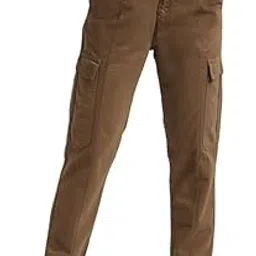 ivoc Women Solid Pure Cotton Paneled Cargo Trouser-picture-42