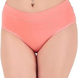 Women's Cotton High Wasit Underwear Full Coverage Brief Panty | Ladies Soft, Comfortable, Breathable Underpants Briefs Panties |Pack of 1-12