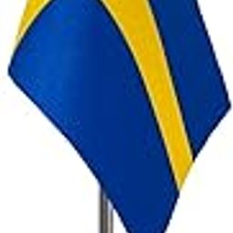 The Flag Corporation Sweden Desk Flag 4in x 6in With A Plastic Dark Knight Grey Base-image-68