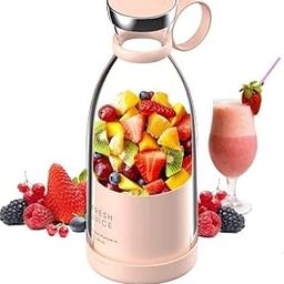 DAATAR Rechargeable 4-Blade Blender for Juices, Shakes & Protein Shakes | Mini Juicer with Stainless Steel Blades, Built-in Jar | Personal Size Electric Blender for Fruit & Veggies-18