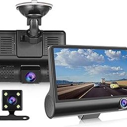 Drumstone (𝗦𝗽𝗲𝗰𝗶𝗮𝗹 𝗘𝗱𝗶𝘁𝗶𝗼𝗻 + 𝟱-𝗬𝗿 𝗪𝗮𝗿𝗿𝗮𝗻𝘁𝘆) 3-Channel Car Dash Camera with 1080p Front, Inside & Rear Recording, 170° Wide View, Parking Monitor & Loop Recording-image-84