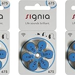 Siemens Signia Hearing Aid Batteries Mf Pack Of 6 Batteries Size 675 Pack Of 3 Strip Battery (Blue)-image-9