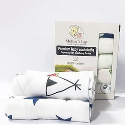 linenaffairs Baby Washcloth | Muslin Cotton | Washcloth for Newborn Baby Face Napkin | Reusable | Ultra Soft | Cloth for Sensitive Skin | Pack of 5 (Random Colors)-image-66
