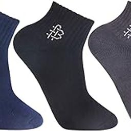 Men Cushioned Ankle-Length Joggers Sports Socks - Pack of 3-image-38