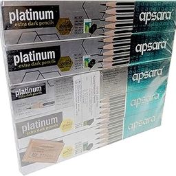 Apsara Platinum Extra Dark Pencils Pack of - 5-image-61
