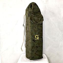 O2 Premium Yoga Mat Bag, Double Block Style | Extra Large Spacious Pocket fits 2 Blocks, Long Zipper Pocket for valuables, Adjustable Double Straps, Military Green Minecraft Canvas-image-72