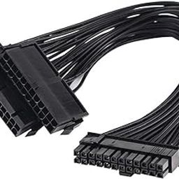 LipiWorld® 24 Pin Dual PSU Power Supply Splitter Extension Synchronizer Adapter Male to Female ATX Motherboard Cable for Mining-picture-27