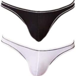NewFashionCloth Men's Nylon G-Strings Thong (Pack of 2) Comfortable and Breathable Briefs, Hot & Sexy One Size Fits S-M-L-image-29