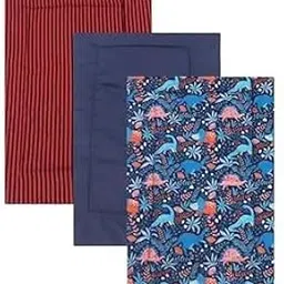 Kradyl Kroft Set of 3 Diaper Changing Mats for Baby | Reusable Cotton Changing Mat | Water Resistant Base Lining (Happy Dino, Set of 3)-picture-14