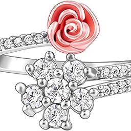 925 Anushka Sharma Silver Studded Rose Ring, Adjustable | Gifts for Girlfriend,Pendant to Gift Women & Girls | With Certificate of Authenticity and 925 Stamp | 6 Month Warranty*-image-98