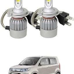 LOVMOTO Universal For Car C6 LED Car H4 All in One White Light Bulb 3800LM 36W LED Car Headlight Conversion Kit (Pack of 2) Comfortable With Wa-gonR-image-98