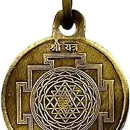 numeroastro Shri Yantra Brass Pendant | Locket In Antique Oxidized Finish For Men and Women (1 Pc)-picture-23