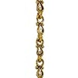 Desire Collection Traditional 18K Maang Tika South Polki Gold Plated Brass White Beads Dropping Forhead Jewellery Tikka for Women Girls (Floral)-image-15