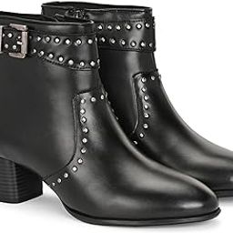 Black Women platform mid heel boots-66513-image-49