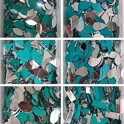 Teraiya's New 6 Shape Mirrors for Lippan Art and Art Craft Work (600 Pcs)-0