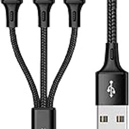 Flixx 3-in-1 Braided Multi Charging Cable | USB-A to Type-C, Micro USB & Light | 1.3M Fast Charging-picture-17