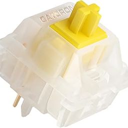 CN GAMING Gateron Milky Yellow G Pro Pre-lubed Switches, 5 Pin Linear Switch MX Mechanical Keyboard Switches (70 Pcs, Yellow)-12