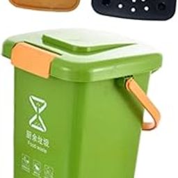 CALANDIS™ Kitchen Waste Compost Bucket Stylish Waste Container for Pantry Home Counter L | Garden Compost Bins | Composting & Yard Waste | Gardening Supplies | Yard, Garden & Outdoor Living-image-45