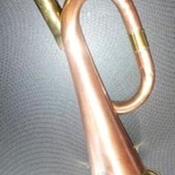 Sai Musical copper & brass finish good sound 6" saxophone trumpet nice looking-image-4
