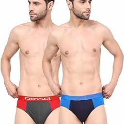 Men 100% Combed Cotton Outer Elastic Self Design Briefs_ D Redz-picture-1